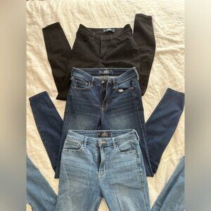Hollister Women's High-Rise Super Skinny Jeans - set of 3